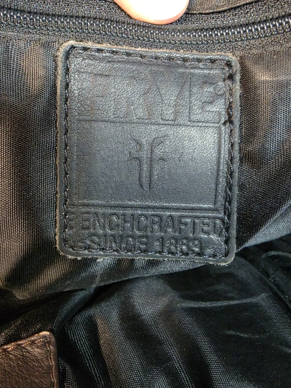 Frye Vintage Brown Leather Laptop Satchel